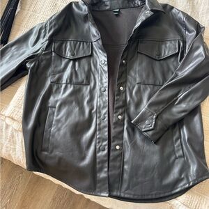 Women’s Black faux Leather Jacket